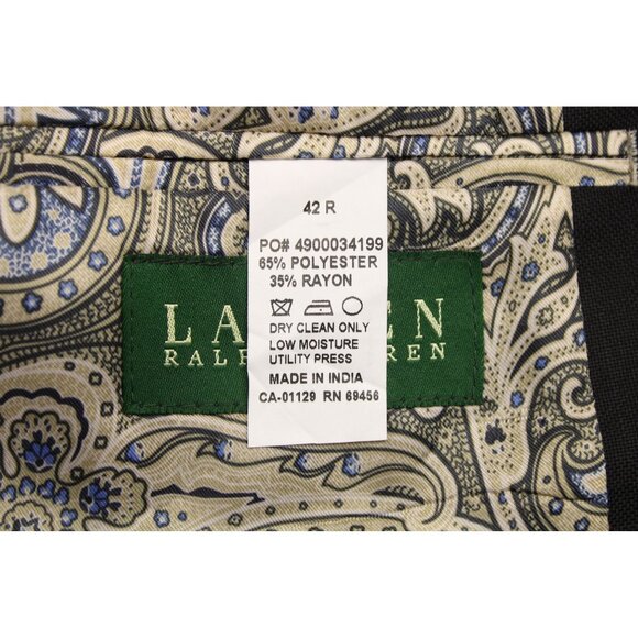 Lauren Ralph Lauren Men's Modern Performance Sports Coat Black Sz 42R - worn 1x - Picture 8 of 12